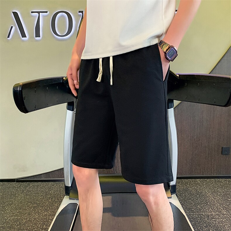 2024夏季新款休闲纯色松紧腰修身短裤五分裤男K9221-p40控58,男装休闲裤,电商D303