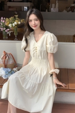 大货已出，2024夏季长款纯棉连衣裙9923款P110K155，女装连衣裙，慧峰