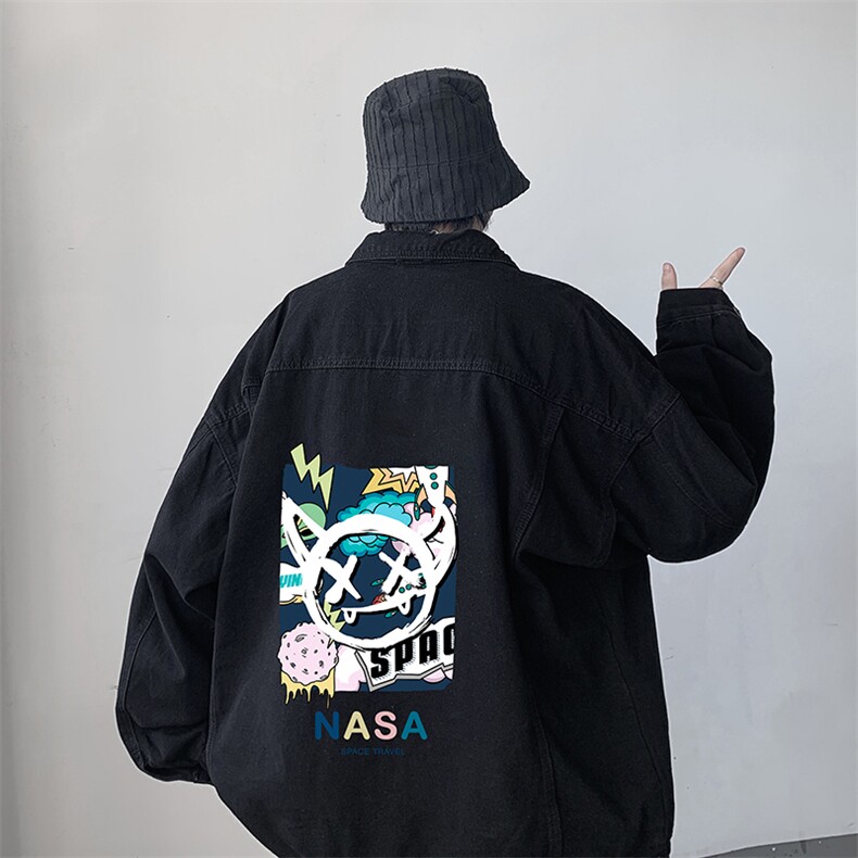 牛仔夹克男大码牛仔外套男茄克NJ77275-P60,男装夹克,电商A040
