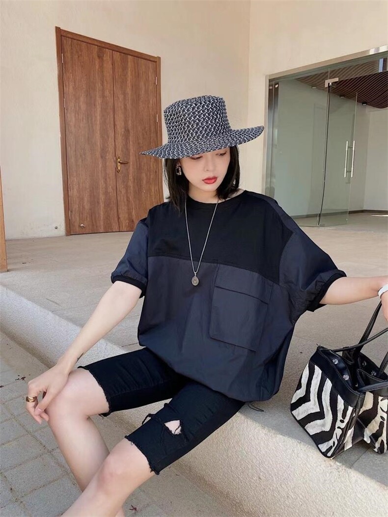 ［爱美欧］夏季新款阔版小衫，女装，爱美欧