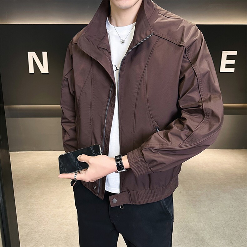 2025新款秋季夹克外套男士立领衣服潮流男装上衣A313-8311-P115,男装夹克,电商A313