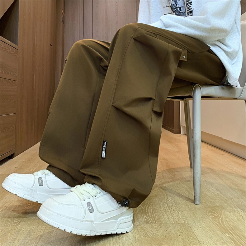 2025新款休闲工装阔腿裤男式百搭户外运动裤-K6602-P40,男装工装外套,星座1105-2