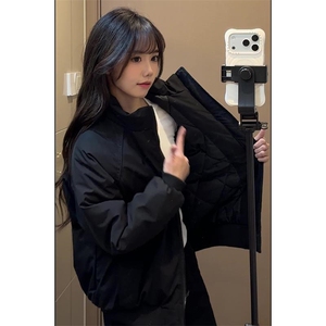 现货美式高街休闲棉衣夹克三防立领纯色户外工装加厚棉服外套图片