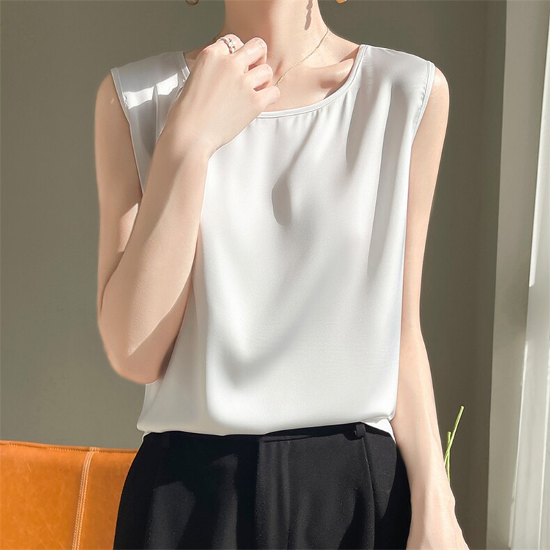 2024夏季新款吊带女内搭洋气外穿小衫显瘦百搭上衣，女装背心吊带，绒宛羊绒