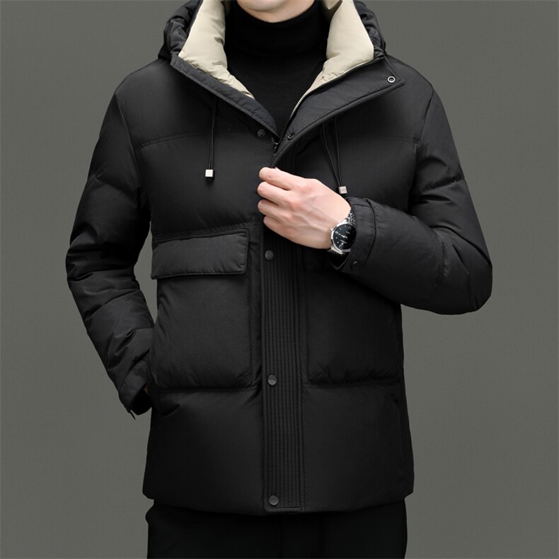BNYR3967钱塘2020-2时尚简约冬季厚款中年男士90鸭绒羽绒服P245,男装羽绒服,钱塘207-2