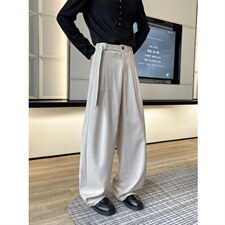 春夏新款老钱风男女款高级感新面料垂感宽松弯刀休闲裤6612-特P37,男装休闲裤,电商C305A, 春夏新款老钱风男女款高级感新面料垂感宽松弯刀休闲裤6612-特P37,男装休闲裤,电商C305A,