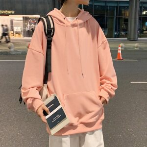 春秋连帽套头卫衣男港风中性大码宽松纯色光板1016-1WYM000P28,男装卫衣,星座1016-1（原电商B408-1）