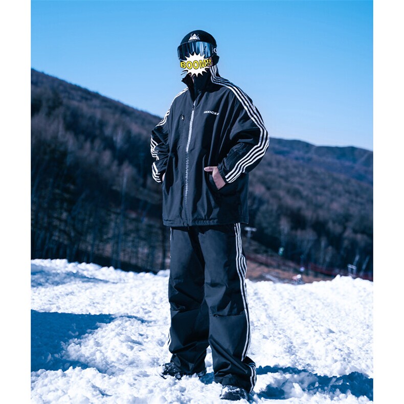 冬季单板双板男女滑雪服套装防风防水防寒大码保暖外套TZ031-P235图片