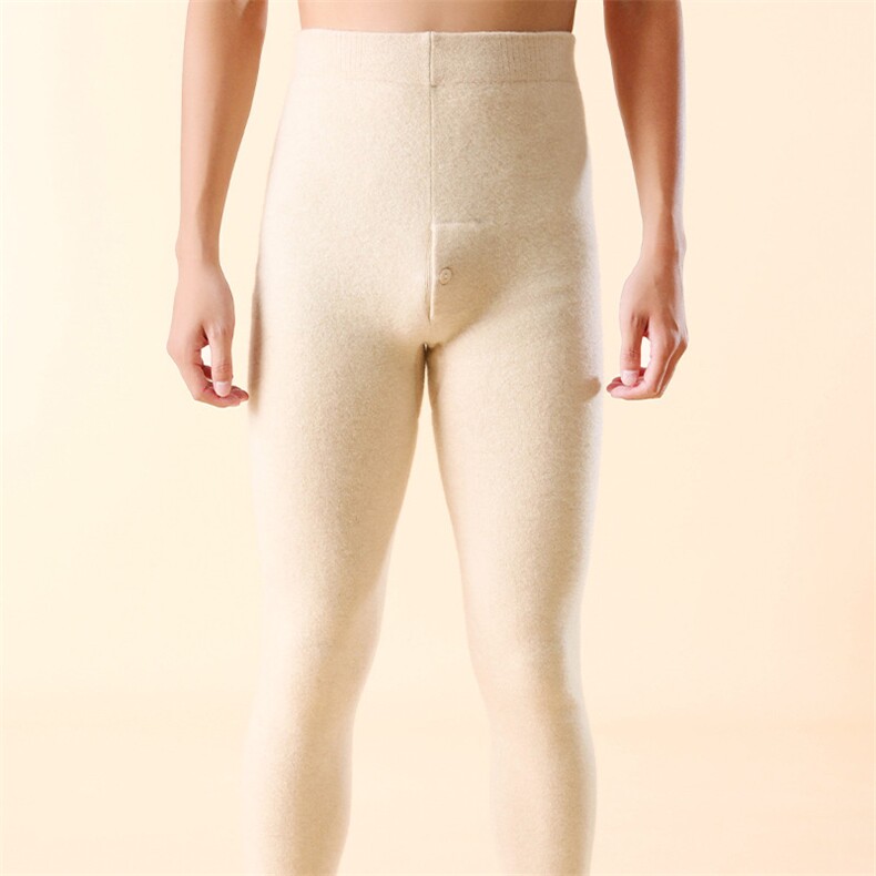 高品质纯澳毛90支紧身保暖男士打底裤舒适贴身时尚百搭男装，男装休闲裤，群鹿羊绒