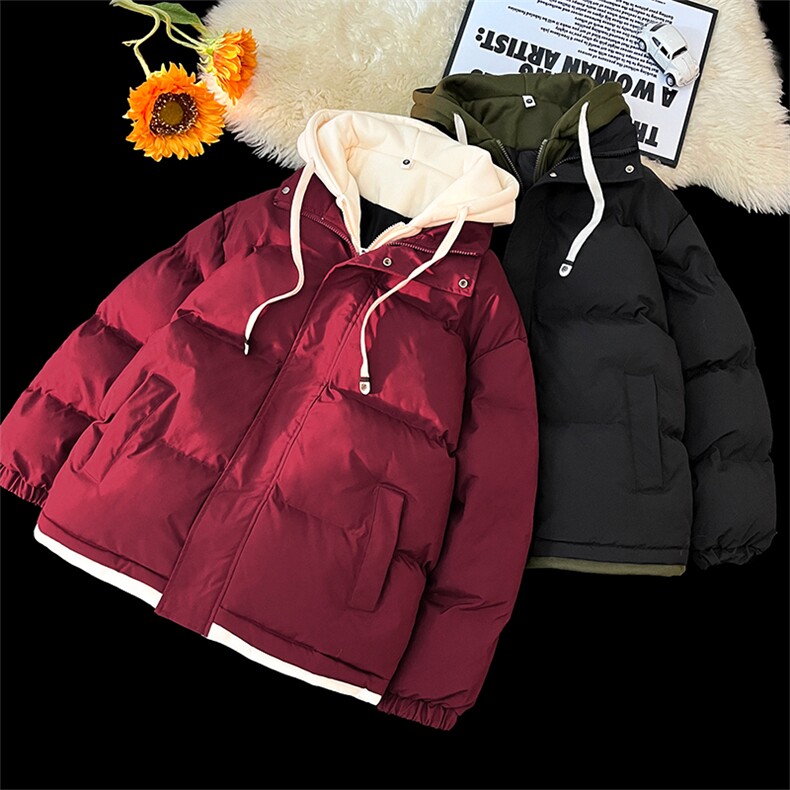冬季新款棉服多色可选韩系高级感连帽保暖棉衣D4134-TP75不,男装棉衣,电商A102
