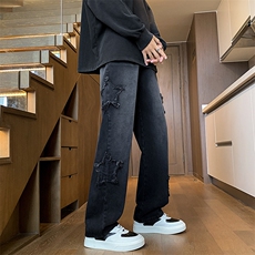 刺绣牛仔裤直筒B342-K9002-P50控68直播品质，男装牛仔裤，电商B342