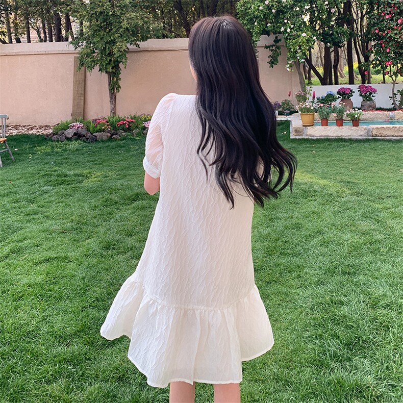 2024新款旗袍风别致惊艳公主裙女设计感小众荷叶边连衣裙娃娃裙夏,女装连衣裙,姿衣轩