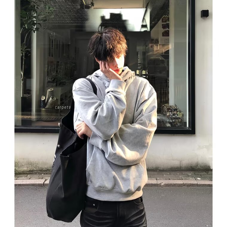 JY530-P47卫衣男连帽春秋季ins港风宽松潮牌字母印花百搭外套,女装短外套,星座1501-3