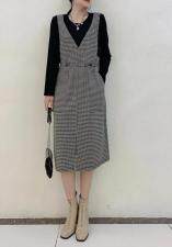 【现货】秋季新款时尚修身显瘦拼接假两件连衣裙，女装连衣裙，名怡