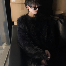 现货冬季加厚套头毛衣高级感软糯长袖情侣针织衫上衣LMY088-P55，男装针织衫/毛衣，星座1008