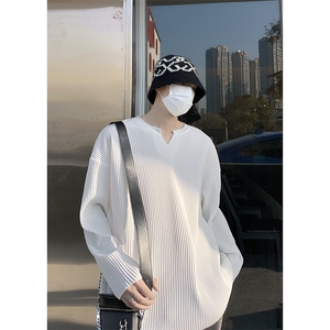 2024春季新款日系cityboy设计感上衣垂感长袖T恤 现货 T1689-P35图片