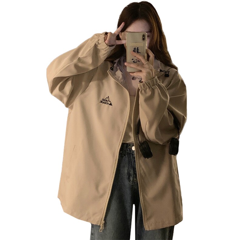 新款冲锋衣女新款美式复古外套春秋薄款小个子棒球服夹克C712-90,男装夹克,星座911-2(原星座613-2）