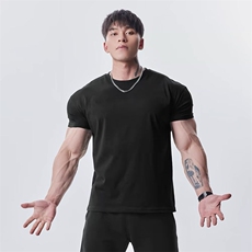 原版质量GYMARM健身修身收口短袖ZX0143-特批25，男装T恤，星座313A(原308A-2)