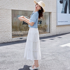 巨好看吊带连衣裙套装女夏裙子2025新款今年流行爆款蛋糕裙两件套，女装套装/套裙，铭街依杨