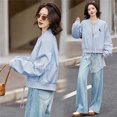 2026春装新款简约时尚休闲立领外套，女装短外套，美沁