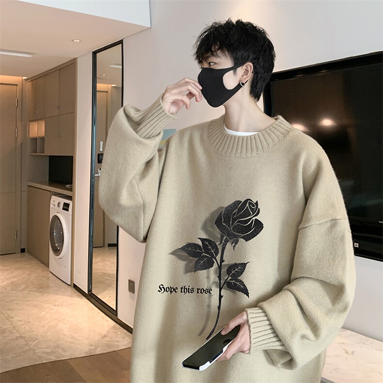 半高领毛衣男士大码针织衫男毛线衣男M18279-P45加绒款-P65,男装针织衫/毛衣,电商A040