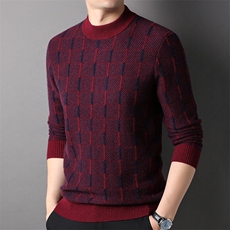 轻奢高货商场品质做工精细百分百山羊绒厚款套衫，男装羊绒套衫，钱塘207-1
