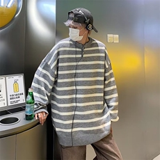 毛衣男港味2023秋季复古日系鹿毛绒针织衫GM014P47，男装针织衫/毛衣，星座1116-2