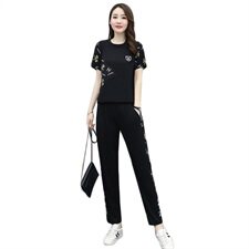 柔软潮流个性简约套装/套裙两件套舒适宽松，女装套装/套裙，阿菲诺依