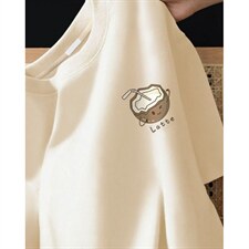 青少年五分袖可爱椰子印花t恤男生新款趣味卡通t恤T1289，男装T恤，星座1116A（原606A-3）