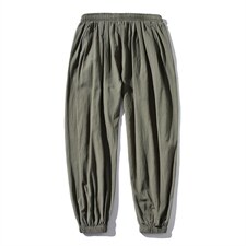 2021秋季新白底平铺面料：100%棉K2009-P35，男装休闲裤，电商A001