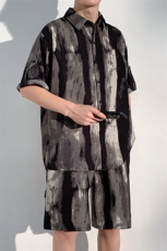 1短衬CS77033特P25DK77055特P18无差价套装TZ77066特P43大码M-5XL，男装休闲套装，星座226-2