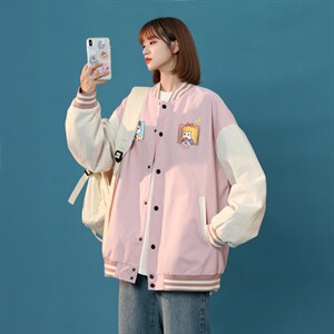 中性风春秋季情侣棒球服男女休闲夹克女时尚外套男BQF299-P50,男装夹克,电商B371