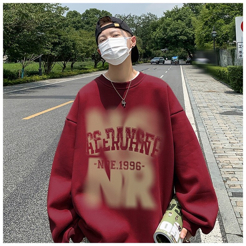 1506A/GA60440/P35秋冬美式潮流字母百搭长袖男女落肩圆领卫衣2,男装卫衣,星座1506A