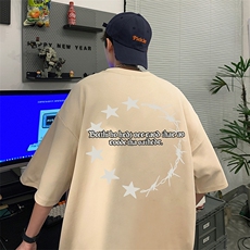 量大优供视频220克美式短袖t恤T3217得物直播有280克品质，男装T恤，电商A486