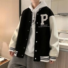 男春季新款双层植绒刺绣卫衣W2057P52图片