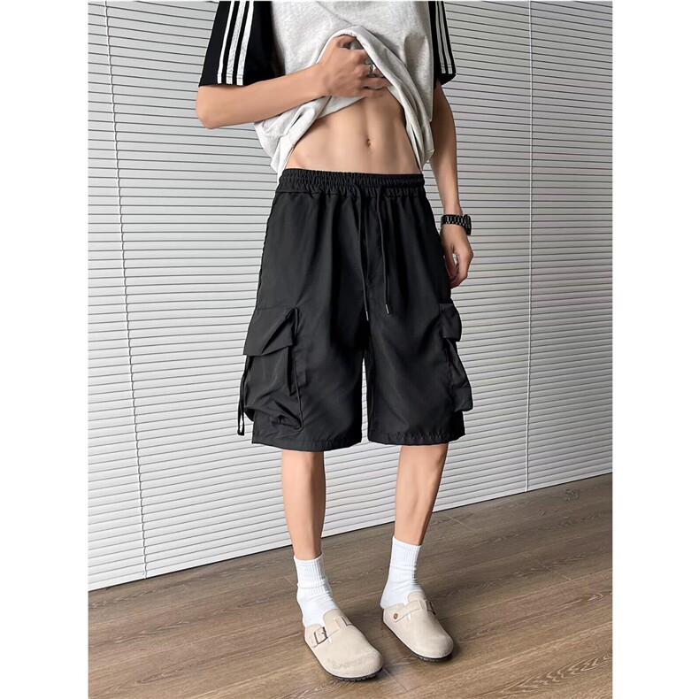 工装短裤男女韩版潮流大口袋个性百搭2025夏季ins五分裤K6185-P29,男装休闲裤,星座412-3