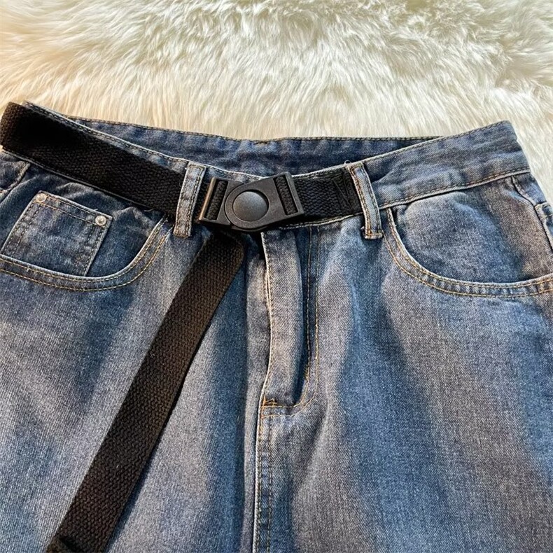 美式牛仔短裤男夏季复古宽松休闲高街直筒五分裤女潮牌DK1728-P40,男装牛仔裤,星座1008-2