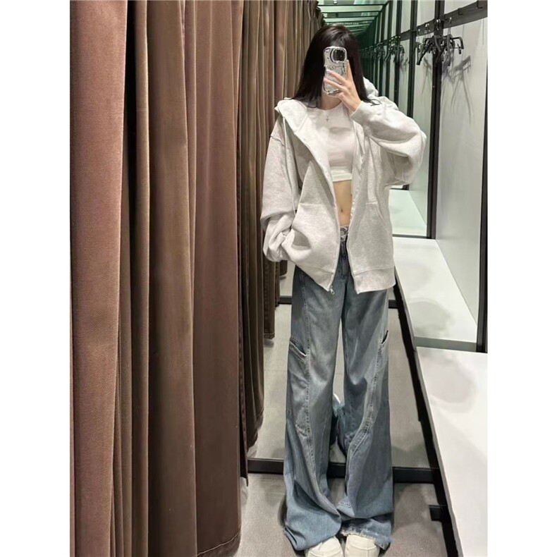 新款连帽纯色拉链卫衣长袖外套男513AKS2191P35,女装短外套,星座513A