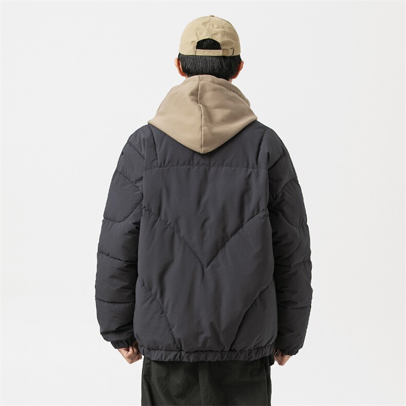 2026冬季新款男装日系潮牌纯色宽松休闲棉服加厚外套MY372-F139,男装棉衣,电商A101（原外27）