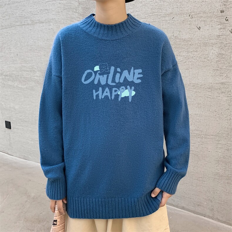 ！数据好！2023秋冬新款男士半高领毛衣潮流针织衫M609P45,男装针织衫/毛衣,电商B220