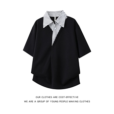 翻领短袖polo衫男潮牌夏季t恤韩版新款百搭体恤上衣T071-P38，男装T恤，星座308B-2