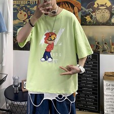 港风夏季t恤男潮流时尚休闲男装tA210-A8365-P32，男装T恤，星座210-3
