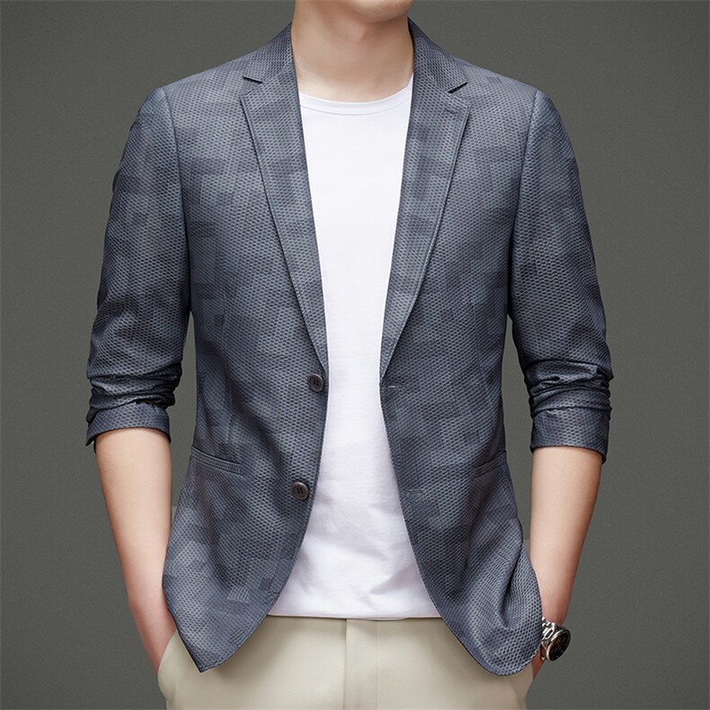 DJ8866钱塘2020-3新款时尚休闲商务百搭中年男士秋季西服P147图片