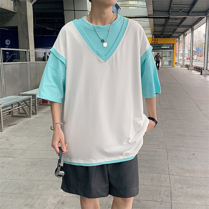 港风凯电商A088-DV5001-TP28100夏款宽松短袖T恤控48,男装T恤,电商A088