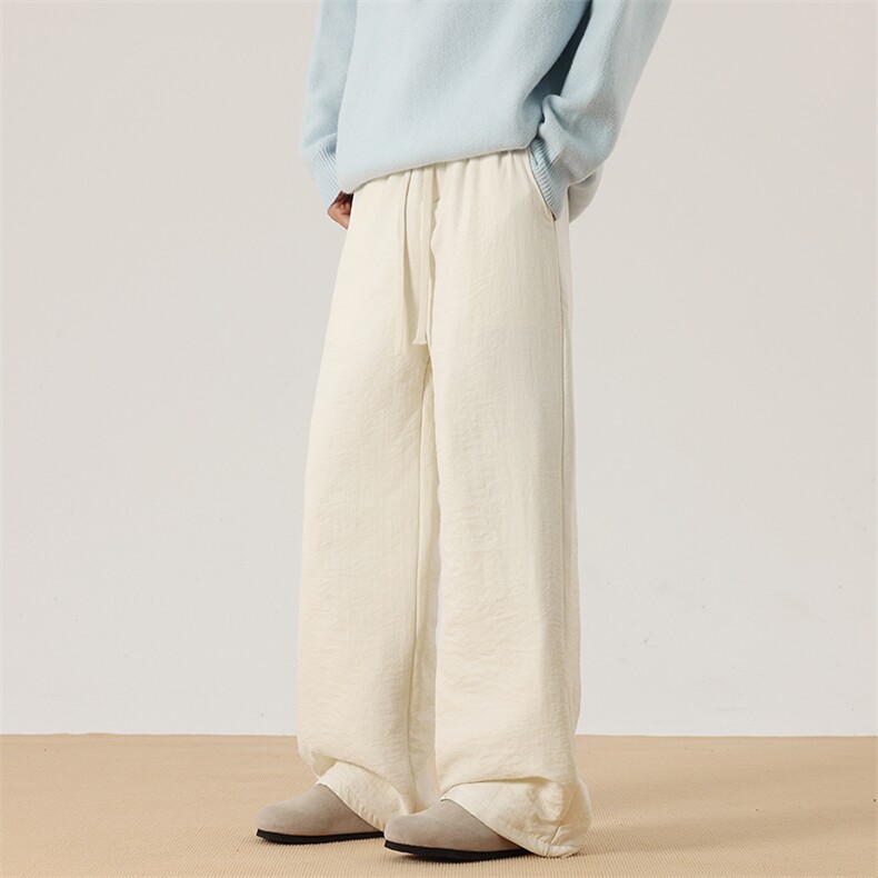 08纯色奶芙夹棉裤男女冬季加棉裤子潮XZ211-1-K2475-P65，男装棉裤，星座211-1