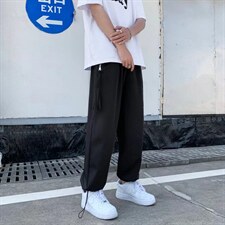 春夏休闲裤男直筒垂感ins潮牌港风西装布K2983P35，男装休闲裤，星座1116-2
