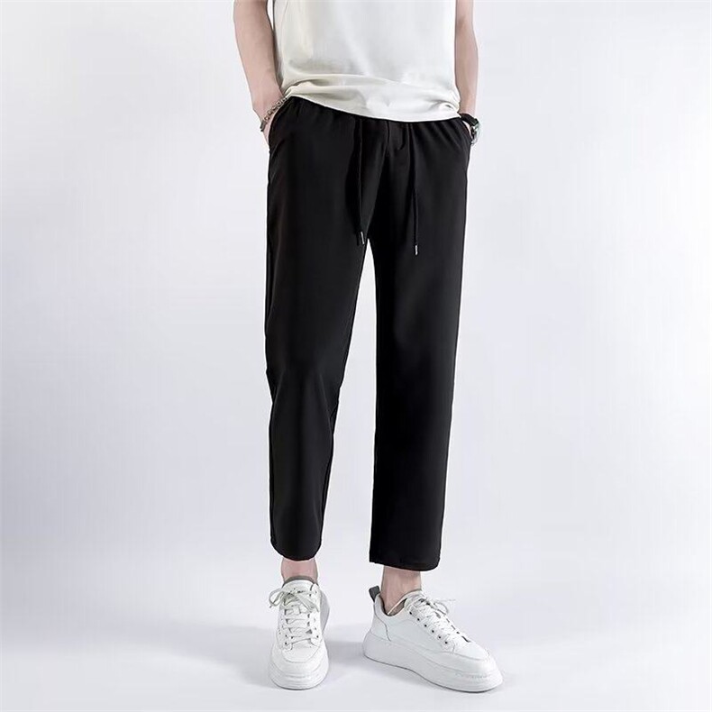 夏季直筒型休闲裤时尚潮牌休闲裤潮直筒中腰男长裤日常KK117-P35,男装休闲裤,星座911-3