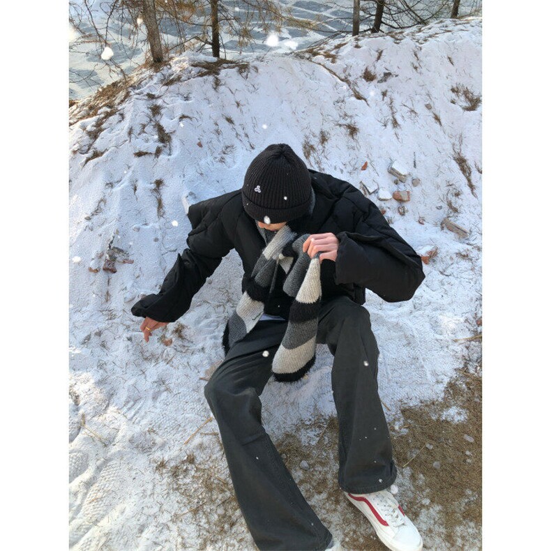 （现货）设计感披风机车潮棉服男女短款,男装棉衣,星座807