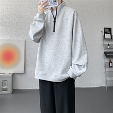 现货WY5532-P55特无差价控98M-5XL高品质解构拉链立领卫衣，男装卫衣，电商D232