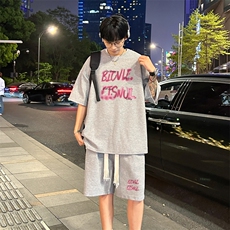 套装！华夫格套装短袖T恤短裤男TZ218-特P38，男装T恤，电商B367